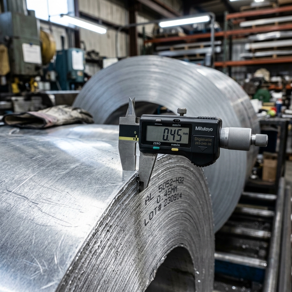 Continuous Cast Corrugated Aluminum Coil (0.45mm x 1200mm Heavy-Duty) - Technical Spec