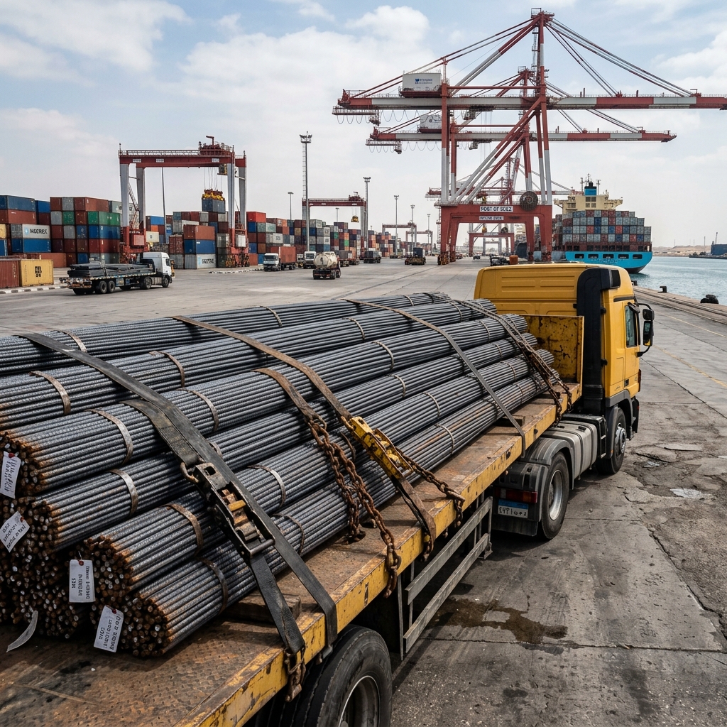 High-Tensile Deformed Concrete Reinforcement Steel Rebar (Grade B500B, 16mm x 12m Bundle 2-Ton) - Export Packaging