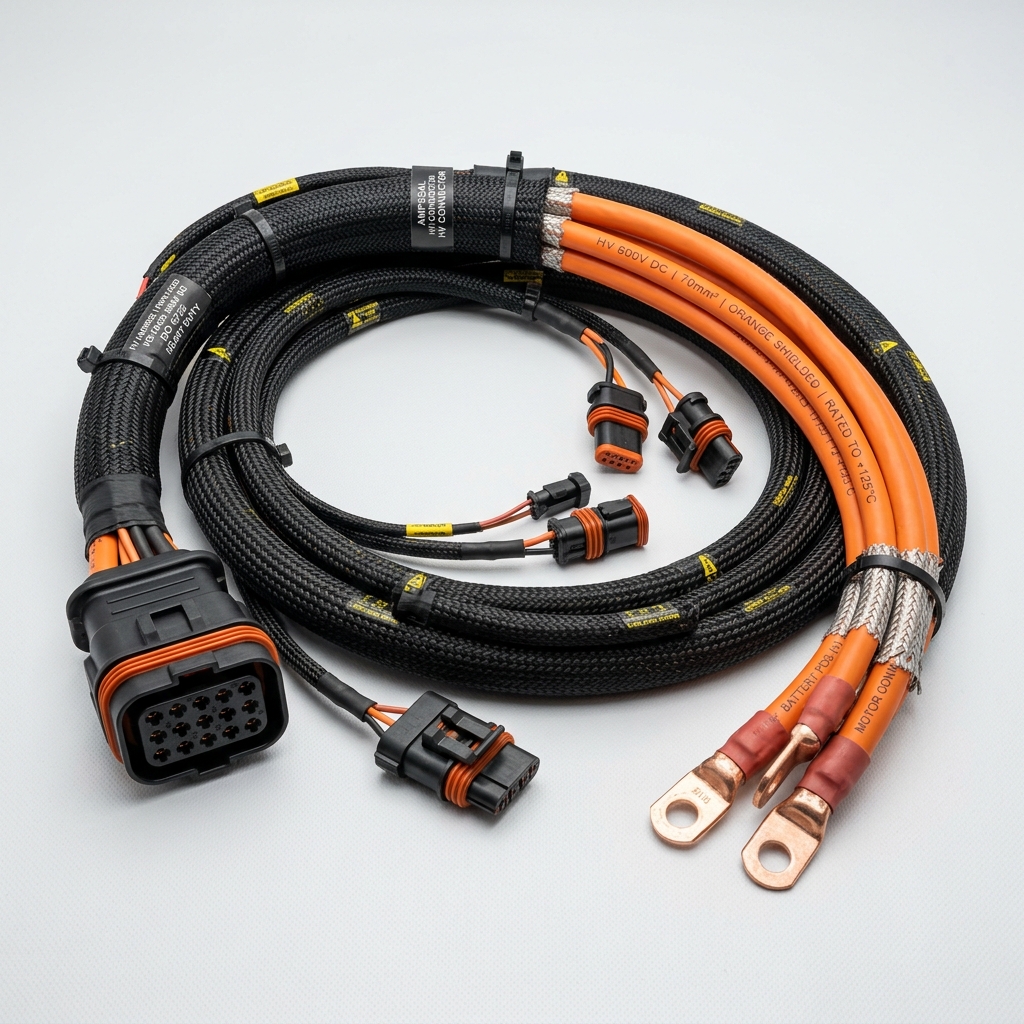 Commercial Heavy Vehicle High-Voltage Copper Wiring Harness Assemblies (Box of 10)